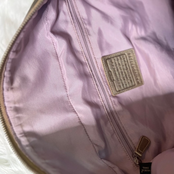 EUC. Rare! [Coach] Signature Brown Canvas Leather Large Monogram Duffle Bag | XL - Picture 5 of 16